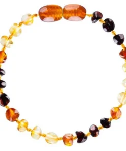 Powell's Owl Jewelry Amber Baroque Rainbow Bracelet