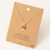 Fame Accessories Red Mushroom Necklace Necklaces 1 Fame Accessories Red Mushroom Necklace Necklaces