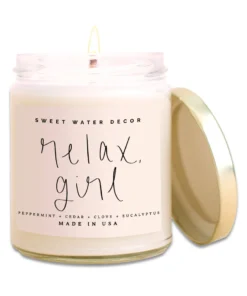 Sweet Water Decor Relax Girl Soy Candle