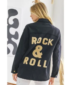 J+j Outerwear Black Rock + Roll Jacket