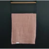 Mebie Baby Swaddles + Blankets Dusty Rose Organic Cotton Waffle Quilt
