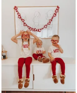 Tenth + Pine Love Bug Red + Natural Organic Tee