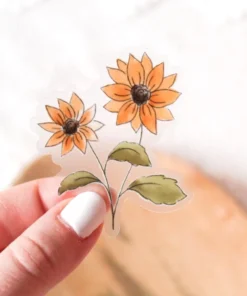 Elyse Breanne Designs Clear Rudbeckia Sticker
