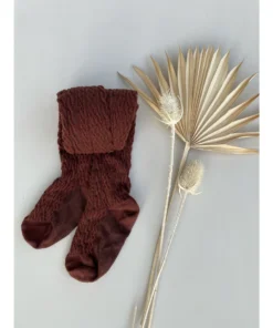 Olivia J Footwear Rust Knit Tights