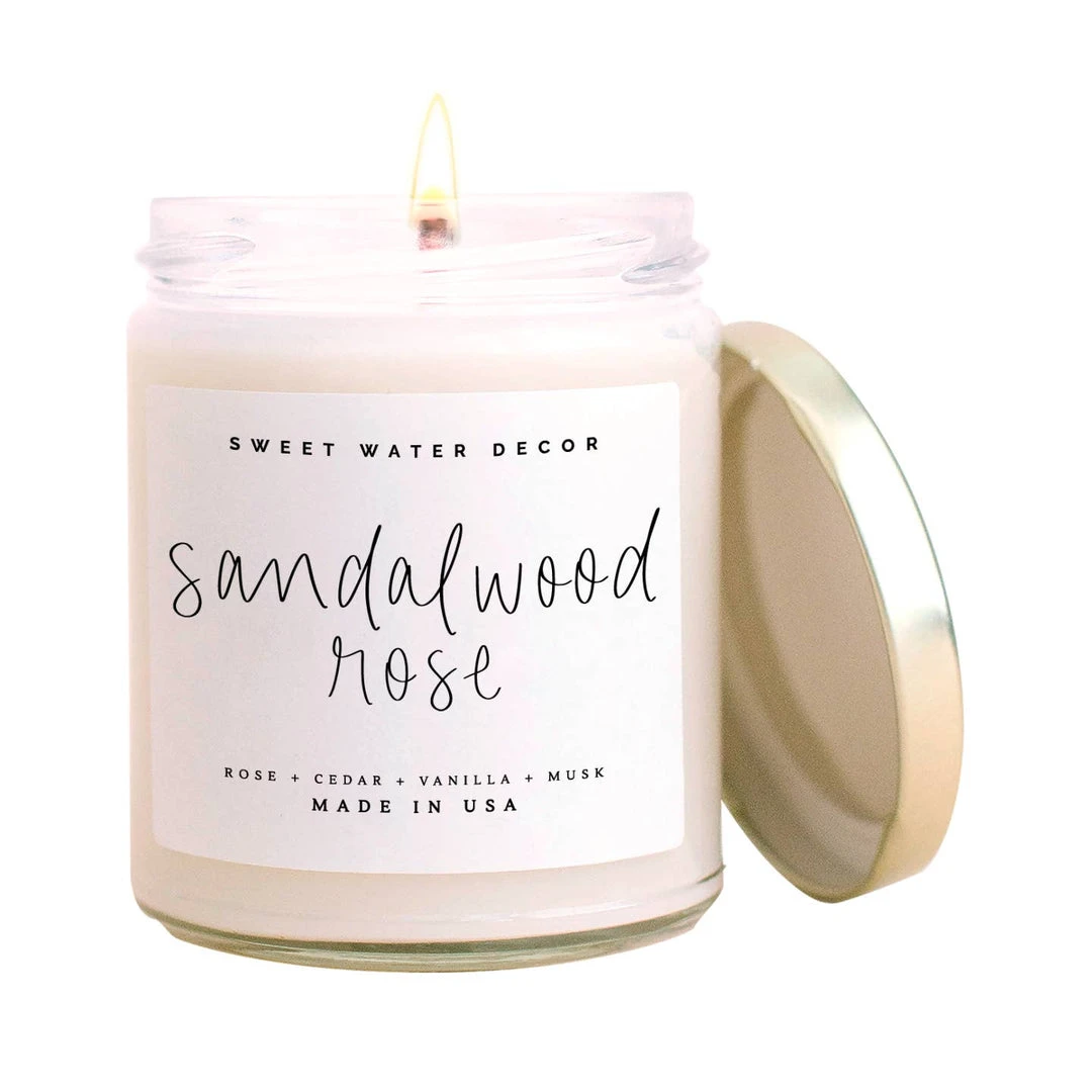 Sweet Water Decor Sandalwood Rose Soy Candle Apothecary 3 Sweet Water Decor Sandalwood Rose Soy Candle Apothecary