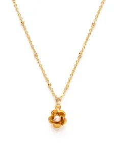 Amano Studio Gold Rose Necklace