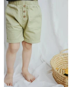 Eli + Nev Bottoms Mint Green Button Shorts