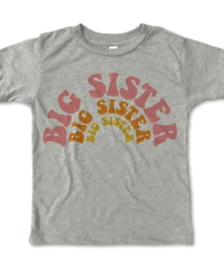 Rivet Apparel Big Sister Heather Stone Vintage Tee Graphic Tees