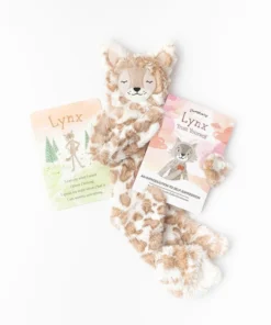 Slumberkins Spotted Beige Lynx Snuggler - Self Expression Collection Books + Puzzles
