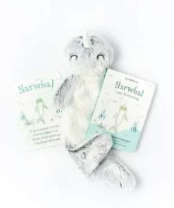 Slumberkins Silver Narwhal Snuggler - Growth Mindset Collection Books + Puzzles