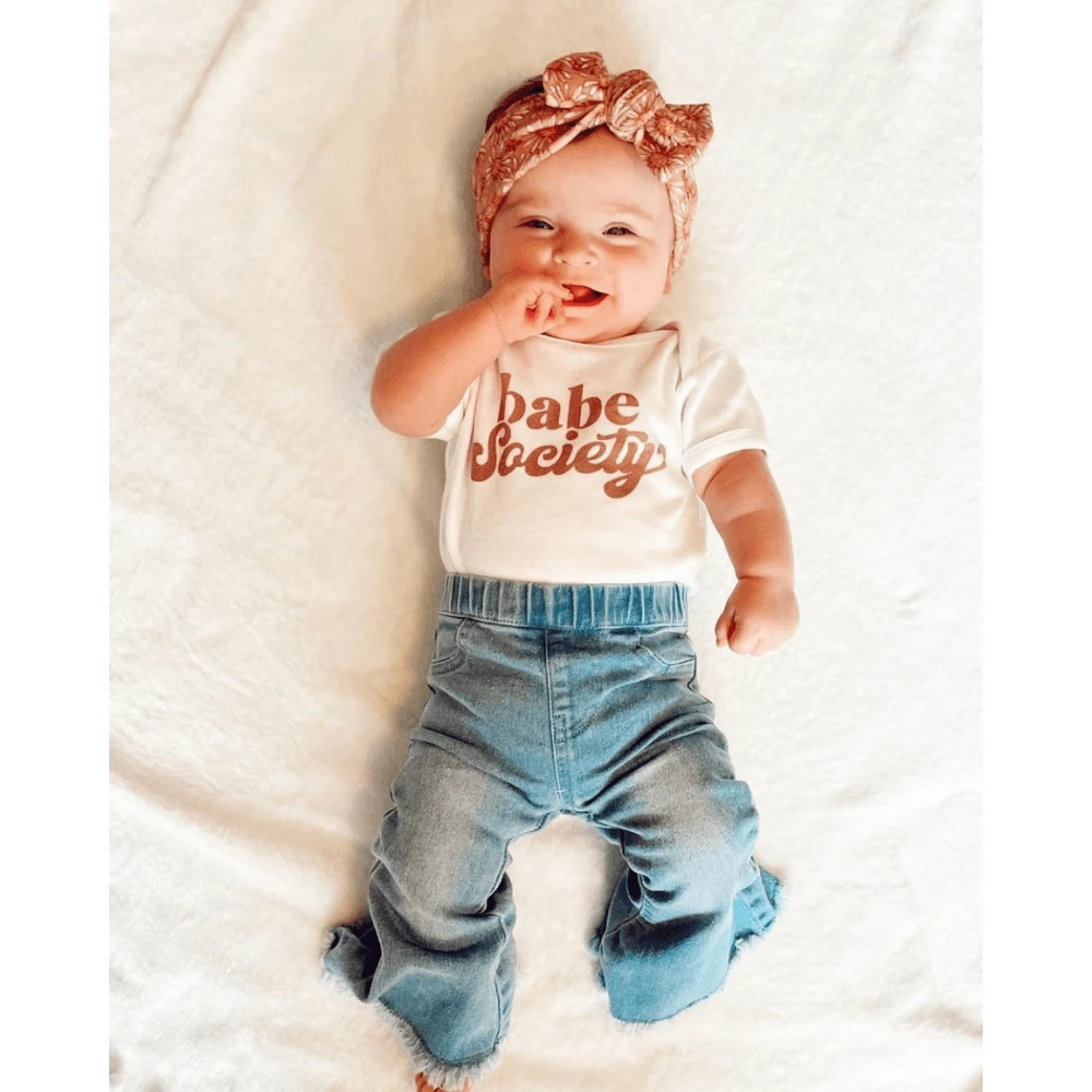 Bailey's Blossoms Light Wash Blue Denim Bell Bottoms 4 Bailey's Blossoms Light Wash Blue Denim Bell Bottoms