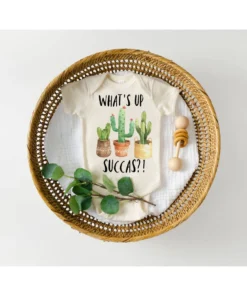 Love You A Latte Shop What's Up Succas Natural Onesie