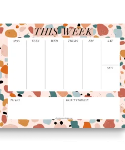 Elyse Breanne Designs Terrazzo Weekly Planner Notepad