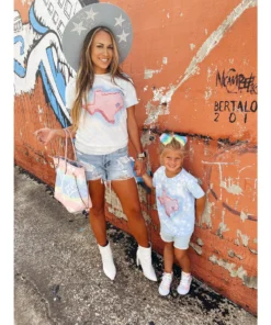 Gina Tees Pink Texas State Adult Tee Graphic Tees