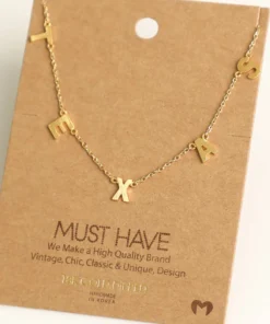 Fame Accessories Necklaces Texas Print Necklace