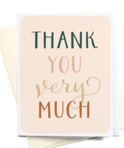 Onderkast Thank You Very Much Greeting Card
