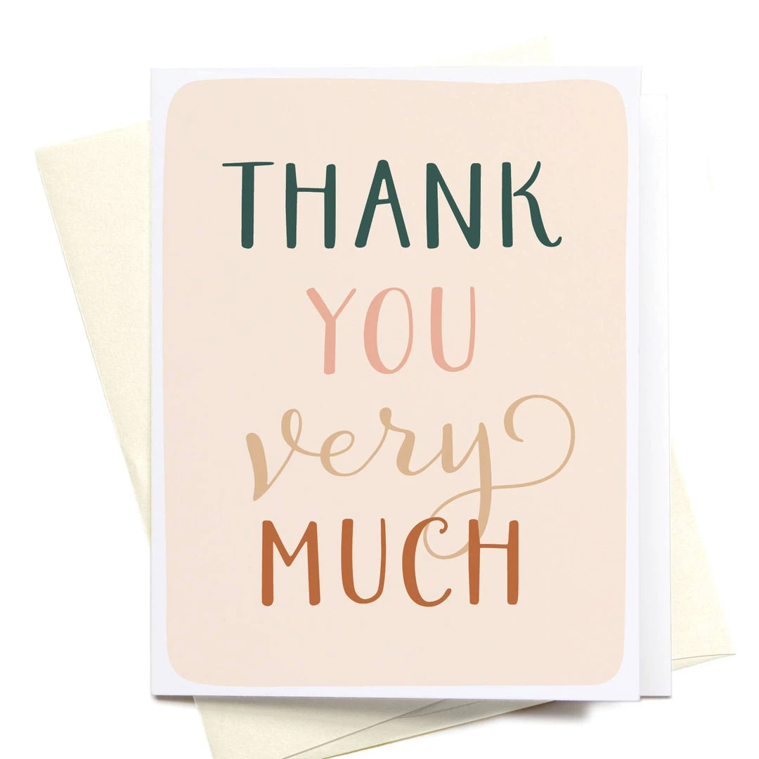 Onderkast Thank You Very Much Greeting Card 3 Onderkast Thank You Very Much Greeting Card
