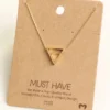 Fame Accessories Necklaces Triangle Pendant Necklace 1 Fame Accessories Necklaces Triangle Pendant Necklace