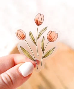 Elyse Breanne Designs Paper Goods Clear Dutch Tulips Sticker