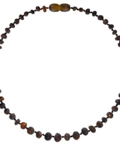 Powell's Owl Jewelry Amber Baroque Unpolished Green Necklace