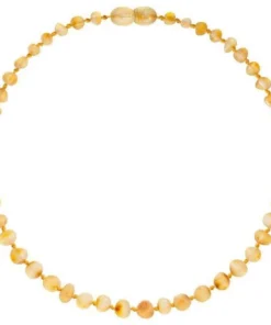 Powell's Owl Amber Baroque Unpolished Milk Necklace