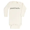 Tenth + Pine Perfect Black + Natural Organic Long Sleeve Onesie Bodysuits 2 Tenth + Pine Perfect Black + Natural Organic Long Sleeve Onesie Bodysuits