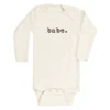 Tenth + Pine Babe Black + Natural Organic Long Sleeve Onesie Bodysuits 1 Tenth + Pine Babe Black + Natural Organic Long Sleeve Onesie Bodysuits