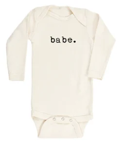 Tenth + Pine Babe Black + Natural Organic Long Sleeve Onesie Bodysuits