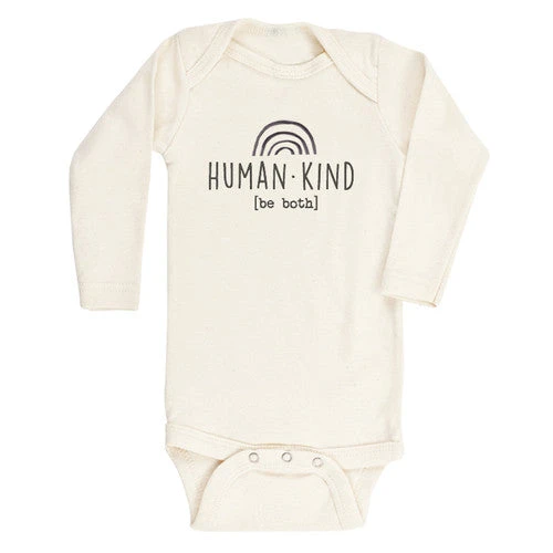 Tenth + Pine Human Kind Natural Organic Long Sleeve Onesie 3 Tenth + Pine Human Kind Natural Organic Long Sleeve Onesie