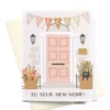 Onderkast Welcome To Your New Home Door Greeting Card Party Time