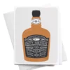 Onderkast Party Time Happy Birthday Whiskey Bottle Greeting Card