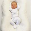 Loved Baby Sleepers White Organic Cotton Zip Sleeper