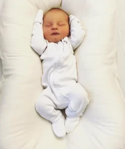 Loved Baby Sleepers White Organic Cotton Zip Sleeper