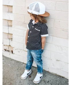 George Hats White + Tan Trucker Hat