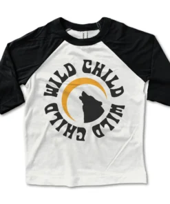 Rivet Apparel Graphic Tees Wild Child Baseball Tee