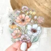 Elyse Breanne Designs Clear Wildflower Bunch Sticker Paper Goods