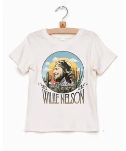 Livylu Graphic Tees Oatmeal Willie Nelson Tee